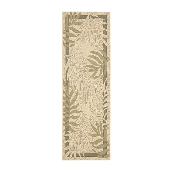 Safavieh Courtyard Collection Wilmer Floral Indoor/Outdoor Runner Rug