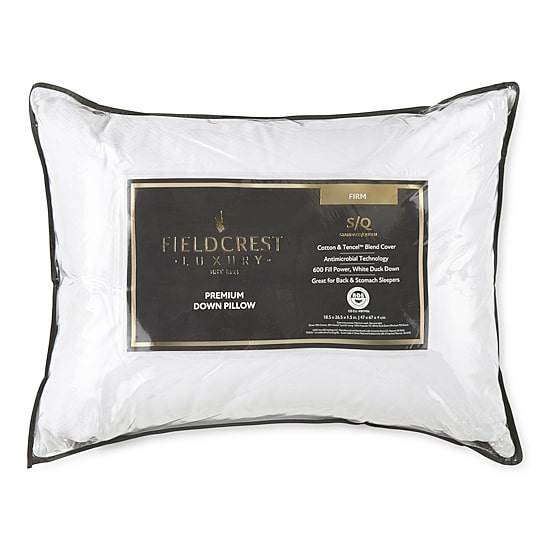 Fieldcrest Down Firm Density Bed Pillow