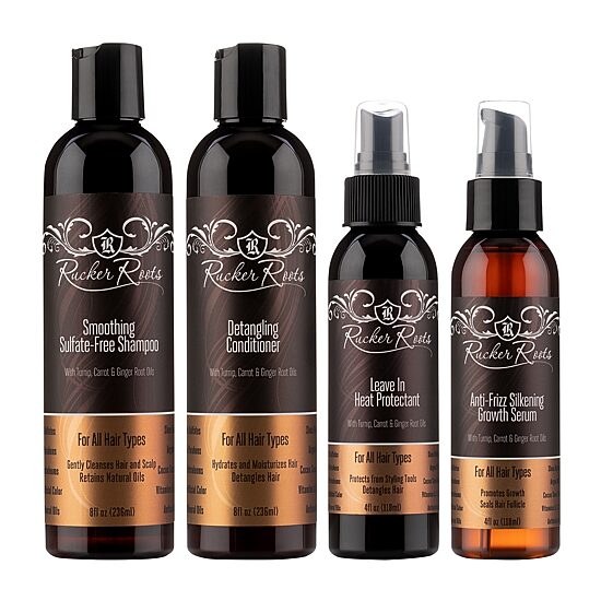 Rucker Roots 4 Step Natural Smoothing System Value Set 24 oz.