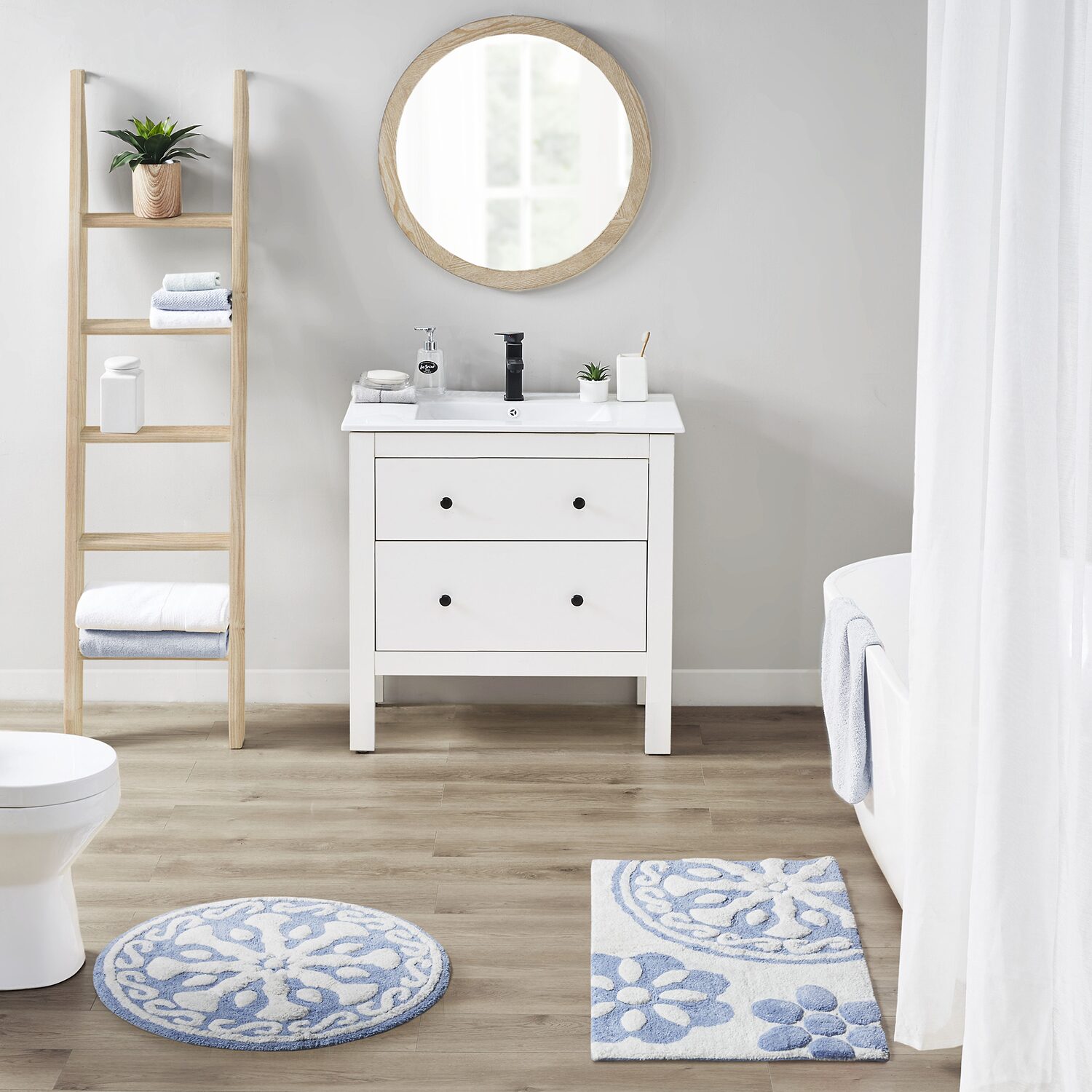 Madison Park Marrakesh Medallion Cotton Tufted Rug