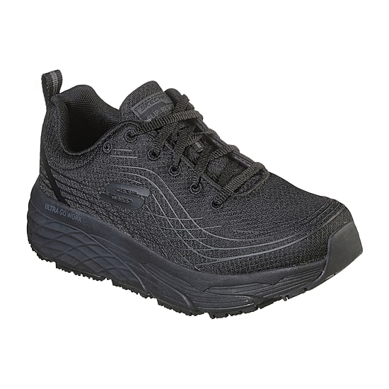 Skechers Max Cushioning Elite Slip Resistant Womens Round Closed Toe Work Shoes