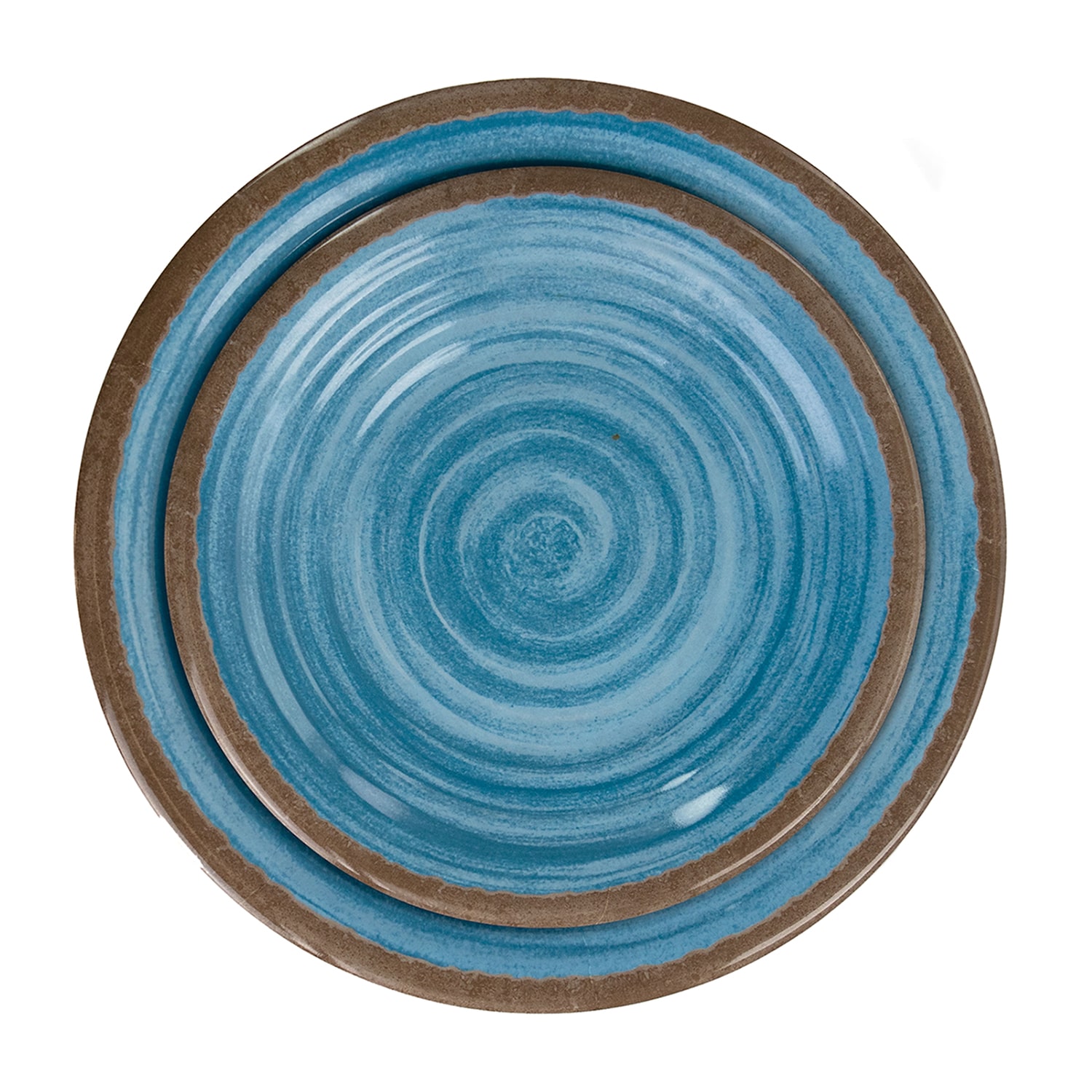 Elama Rippled Tides 12-pc. Melamine Dinnerware Set