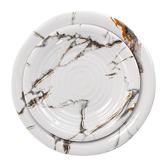 Elama Fine Sculpture 12-pc. Melamine Dinnerware Set