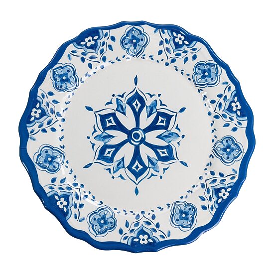 Elama Blue Garden 12-pc. Melamine Dinnerware Set