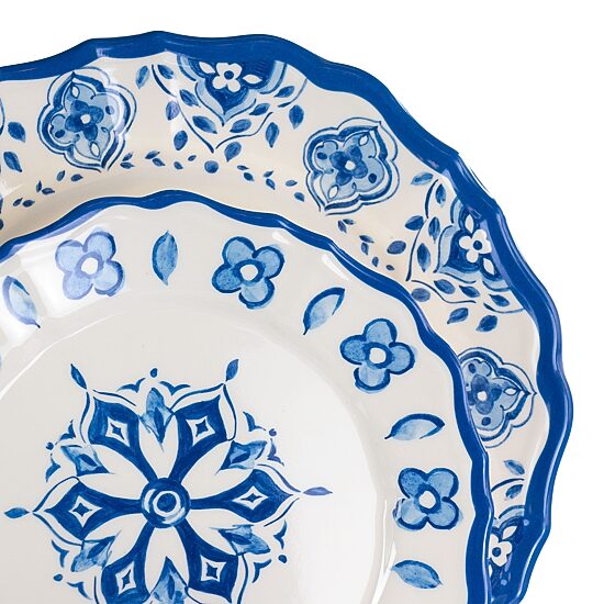 Elama Blue Garden 12-pc. Melamine Dinnerware Set