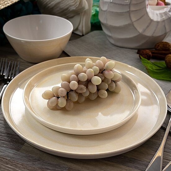 Elama Crafted Clay 12-pc. Melamine Dinnerware Set