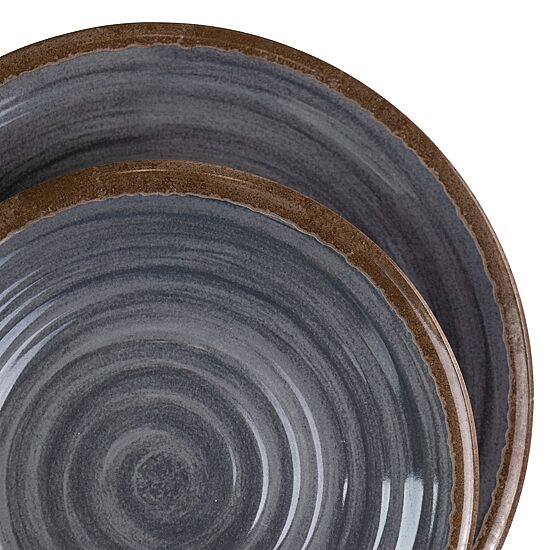 Elama Stone Oak 12-pc. Melamine Dinnerware Set
