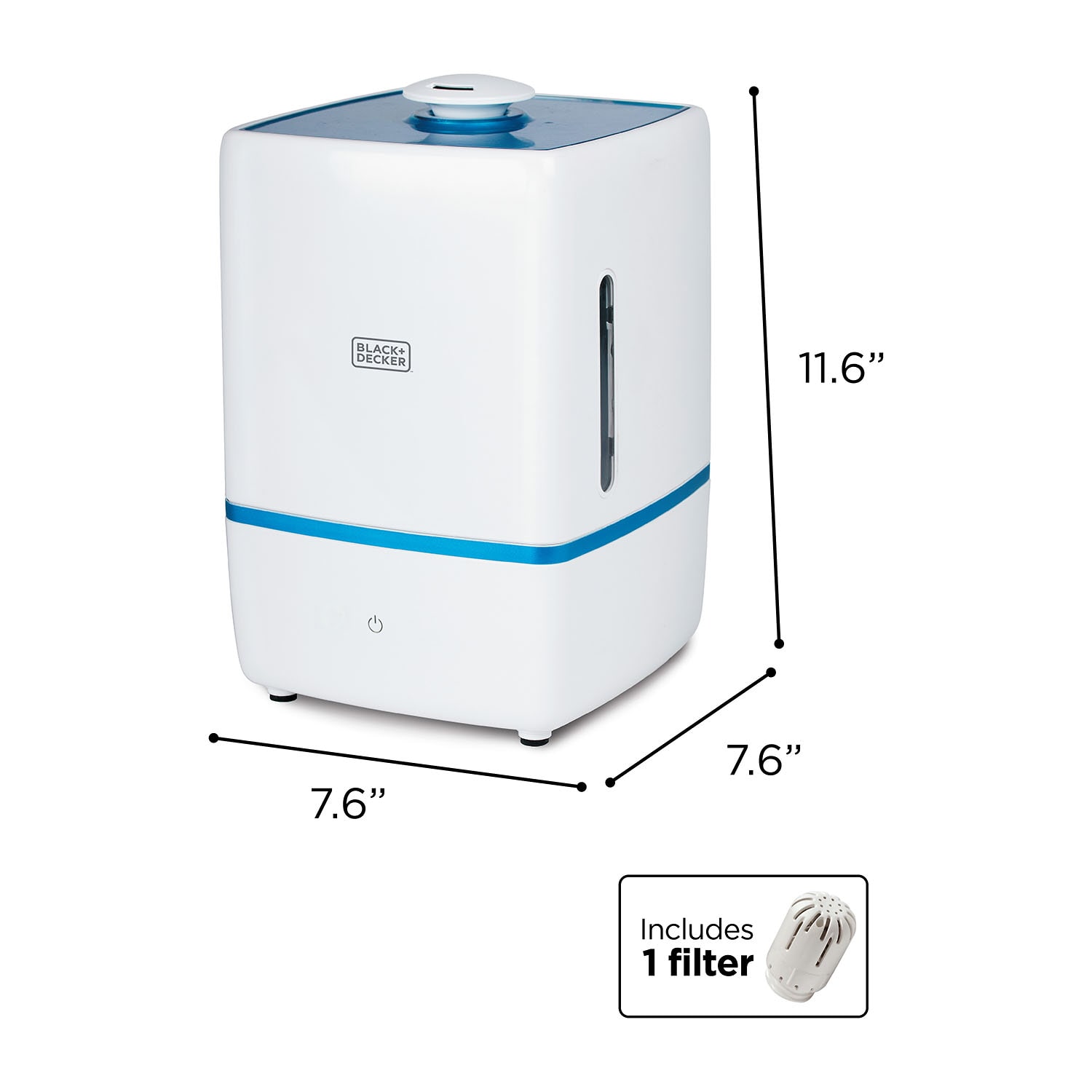 Black+Decker 1.32-Gallon Ultrasonic Humidifier - Cool Mist