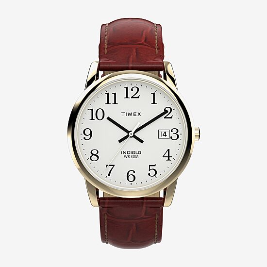 Timex Mens Brown Leather Strap Watch Tw2w95500jt