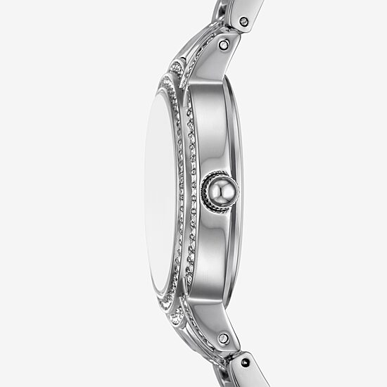 Relic By Fossil Womens Silver Tone Bracelet Watch Zr34672
