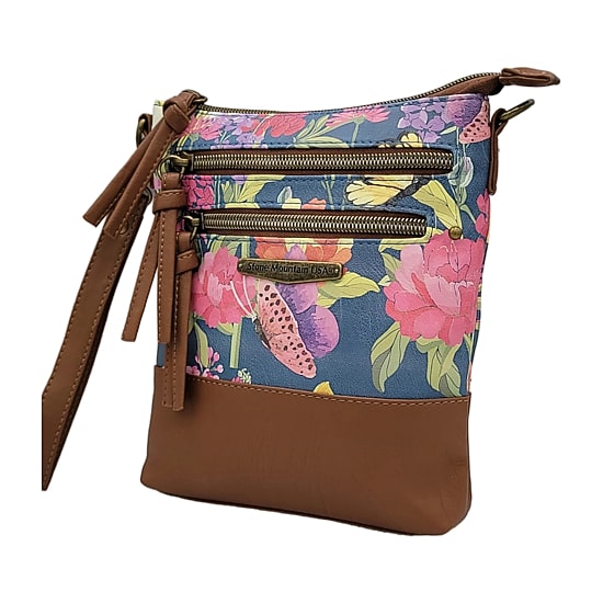 Stone Mountain North South 3-Bagger Washed Crossbody Bag