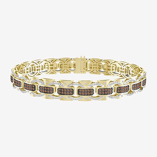 Mens 10K Gold Link Bracelet