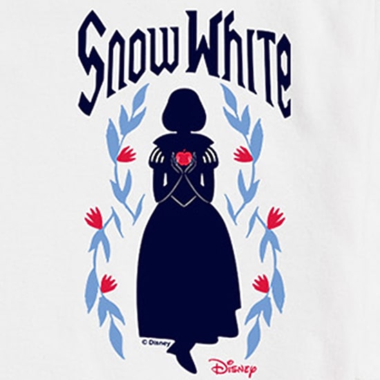 Mens Short Sleeve Snow White Graphic T-Shirt
