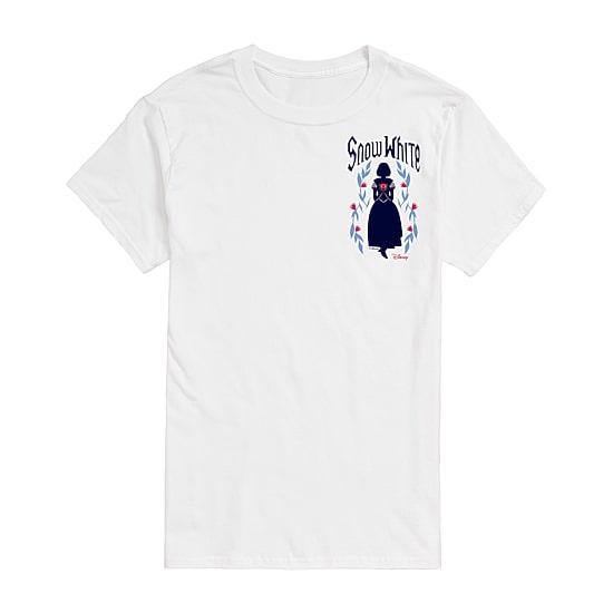 Mens Short Sleeve Snow White Graphic T-Shirt