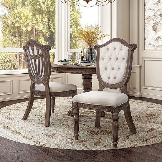 Furniture of America™ Seven Oaks 2-pc. Upholstered Tufted Dining Chair
