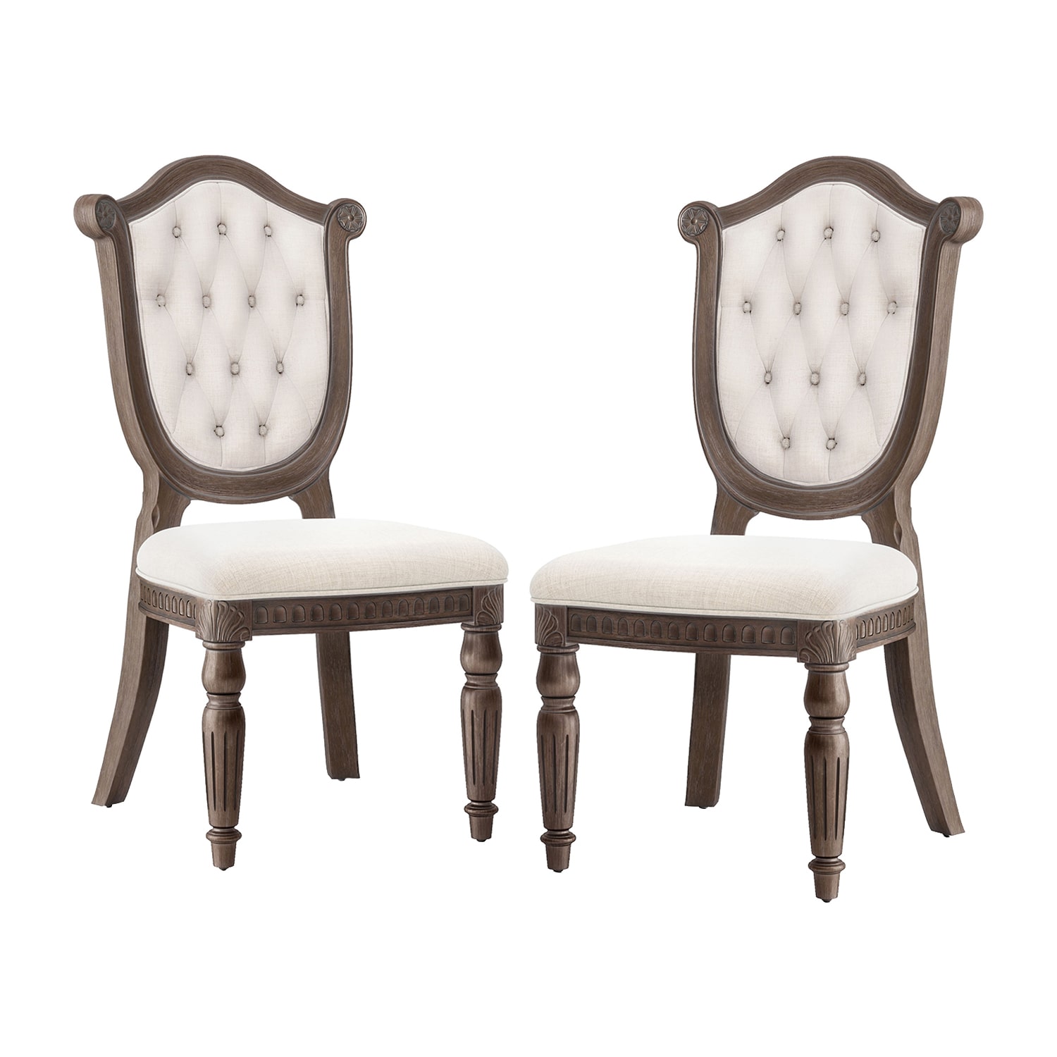 Furniture of America™ Seven Oaks 2-pc. Upholstered Tufted Dining Chair