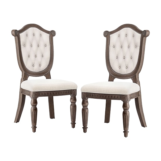 Furniture of America™ Seven Oaks 2-pc. Upholstered Tufted Dining Chair