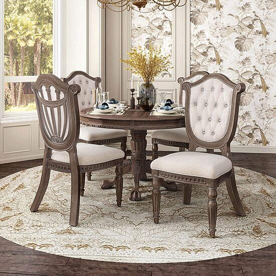 Furniture of America™ Seven Oaks 2-pc. Upholstered Tufted Dining Chair
