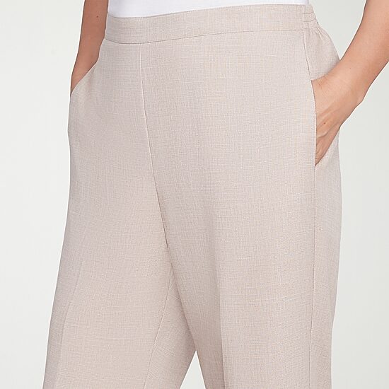 Alfred Dunner Kensington Garden Womens Straight Mid Rise Pull-On Pant