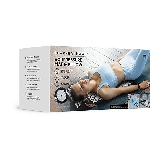 Sharper Image® Acupressure Mat & Pillow Set