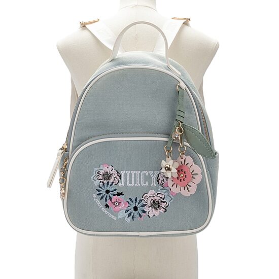 Juicy By Juicy Couture Retro Blooms Denim Backpack Purses