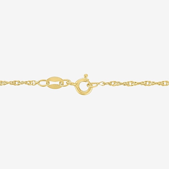 ( G-H/I1-I2 ) Womens 1/2 CT. Lab-Grown Diamond 10K Gold 18 Inch Princess Pendant Necklace
