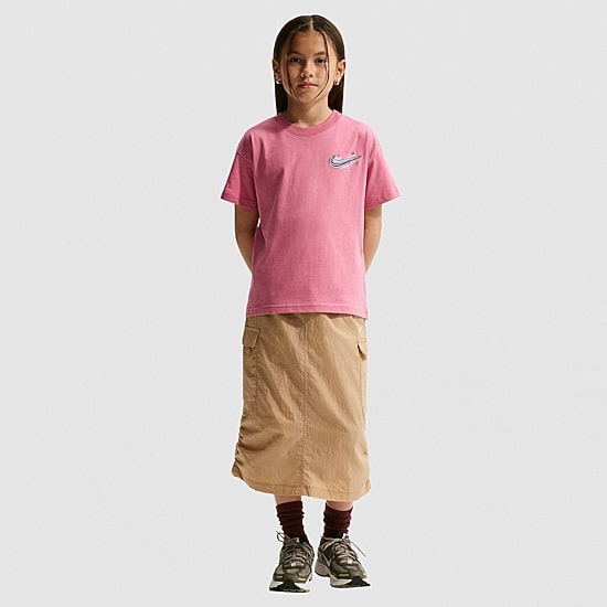 Nike Big Kid Girls Crew Neck Short Sleeve Regular Fit Graphic T-Shirt