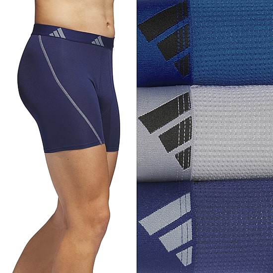 adidas Mens 3 Pack Boxer Briefs 5161773