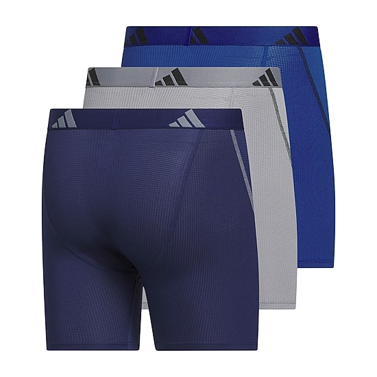 adidas Mens 3 Pack Boxer Briefs 5161773