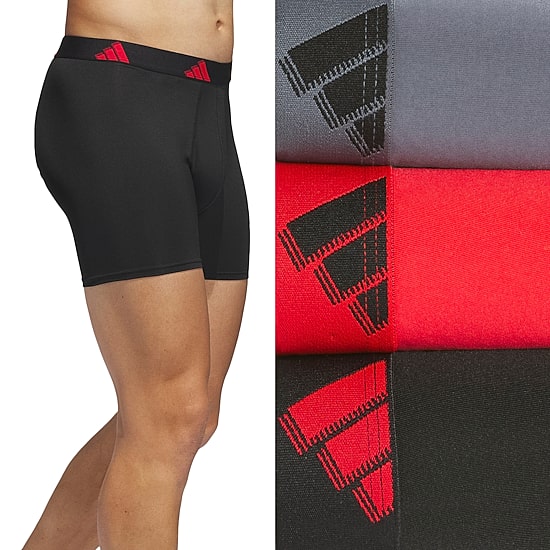 adidas Mens 3 Pack Boxer Briefs 5162978