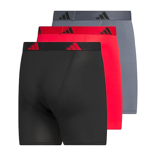adidas Mens 3 Pack Boxer Briefs 5162978