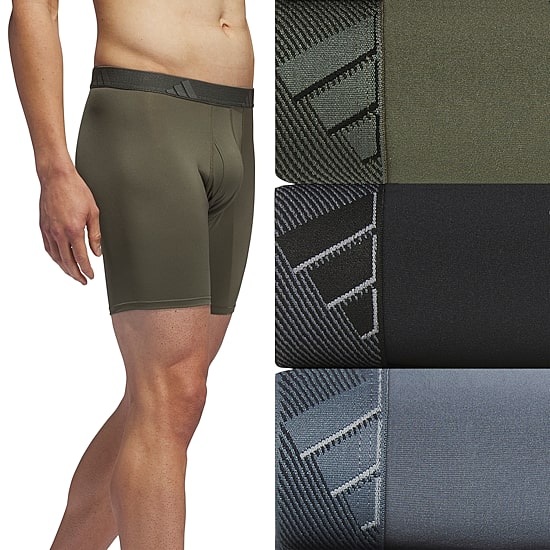 adidas Mens 3 Pack Boxer Briefs 5158590
