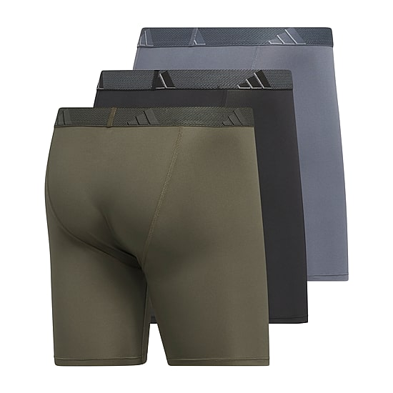 adidas Mens 3 Pack Boxer Briefs 5158590