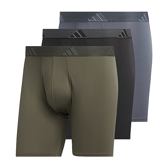 adidas Mens 3 Pack Boxer Briefs 5158590