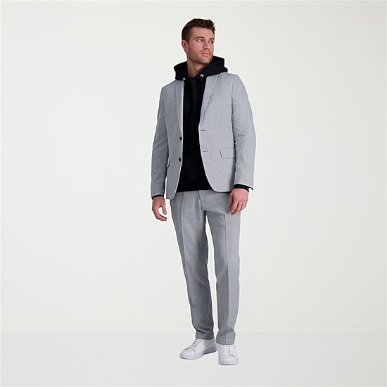 Haggar Smart Wash With Repreve Mens Stretch Fabric Slim Fit Suit Jacket