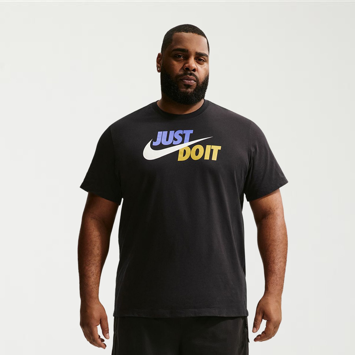 Nike Just Do It Mens Crew Neck Short Sleeve Classic Fit Big and Tall Graphic T-Shirt