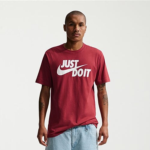 Nike Just Do It Mens Crew Neck Short Sleeve Classic Fit Big and Tall Graphic T-Shirt, 3x-large, Red