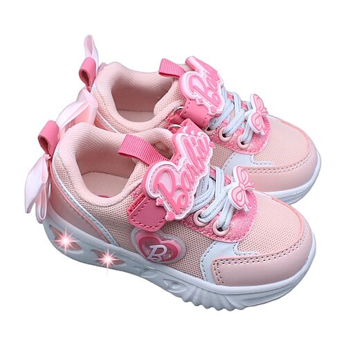 Barbie Light-Up Toddler Girls Barbie Sneakers, 10 Medium, Pink