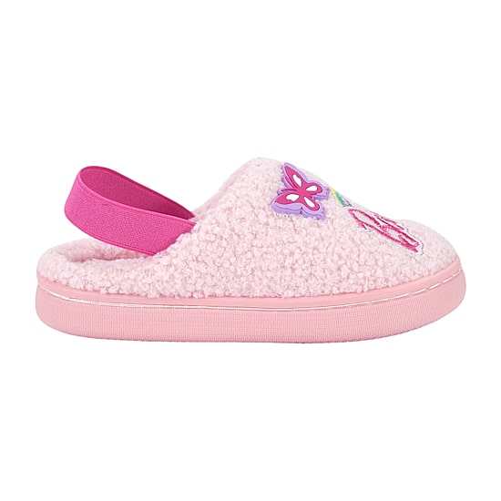 Faux Fur Toddler Girls Barbie Slip-On Slippers