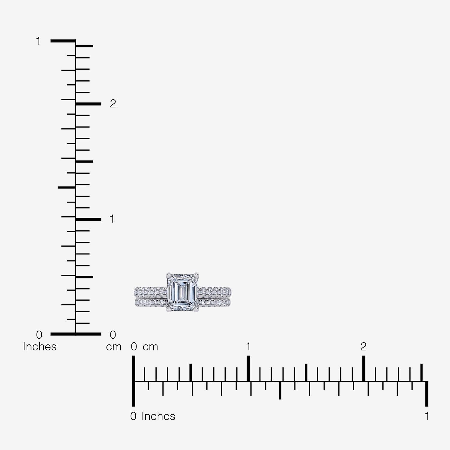 G / Vs2-Si1) Womens 2 1/2 CT. T.W. Lab Grown White Diamond 10K Gold Side Stone Bridal Set