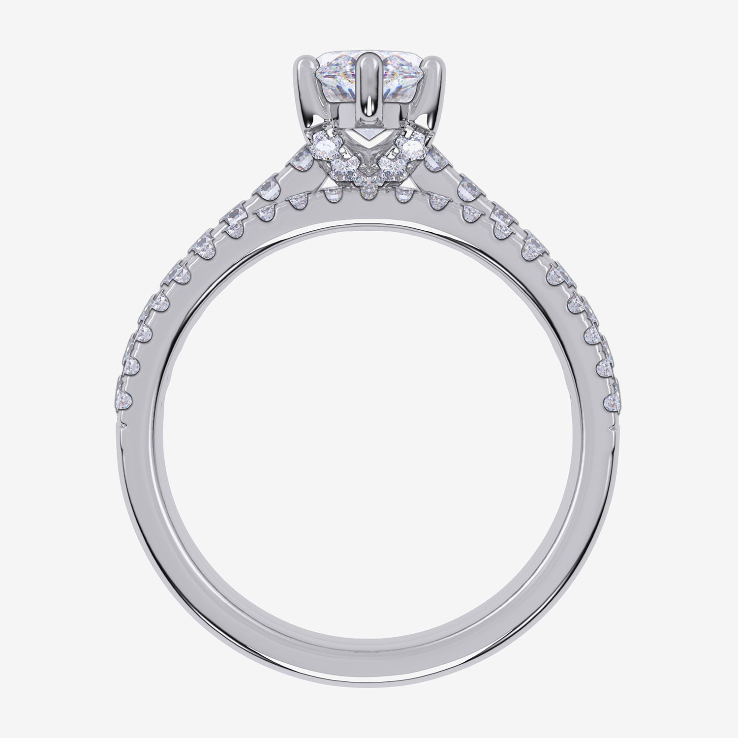 (G / Vs2-Si1) Womens 4 1/2 CT. T.W. Lab Grown White Diamond 10K Gold Marquise Side Stone Bridal Set