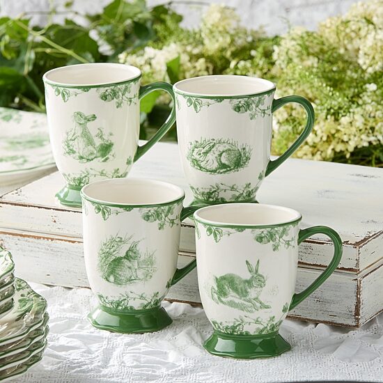 Certified International Le Jardin 4-pc. Animal Coffee Mug