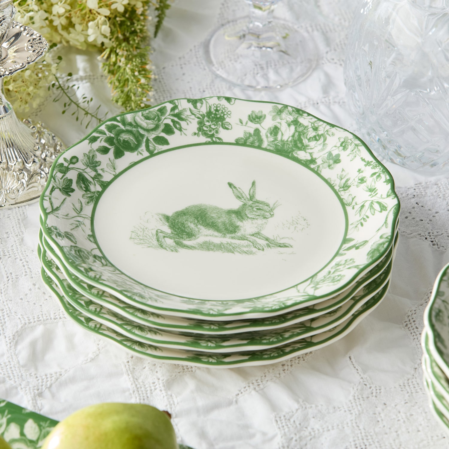 Certified International Le Jardin 4-pc. Stoneware Salad Plate