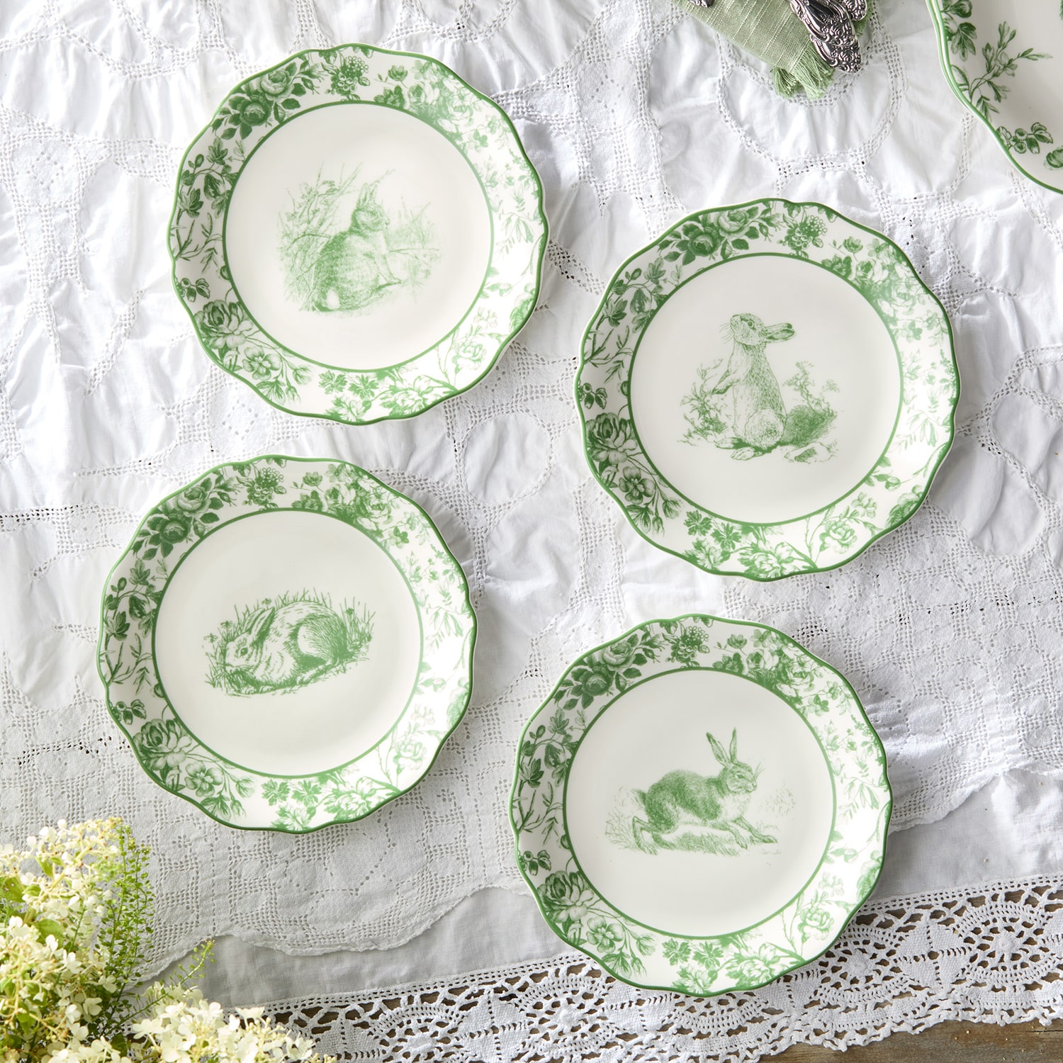 Certified International Le Jardin 4-pc. Stoneware Salad Plate