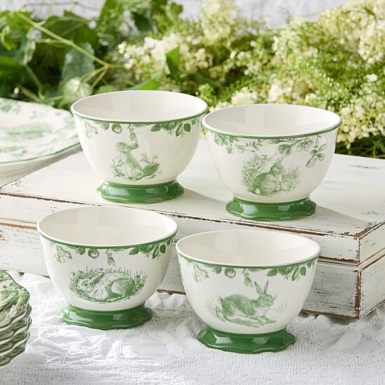 Certified International Le Jardin 4-pc. Stoneware Ice Cream Bowl