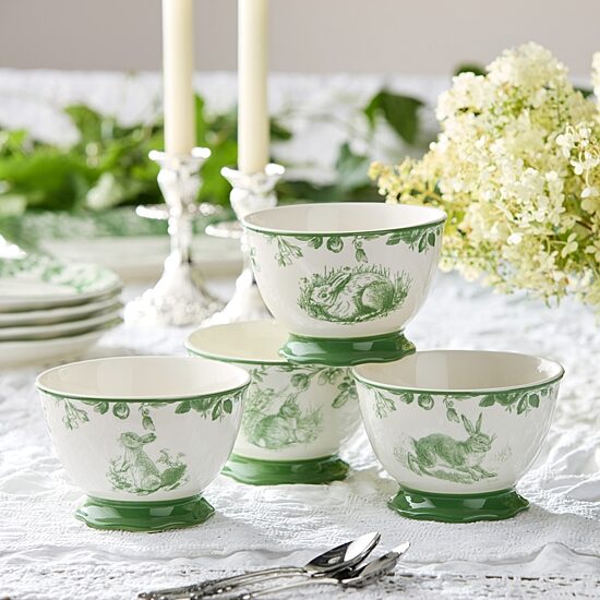 Certified International Le Jardin 4-pc. Stoneware Ice Cream Bowl