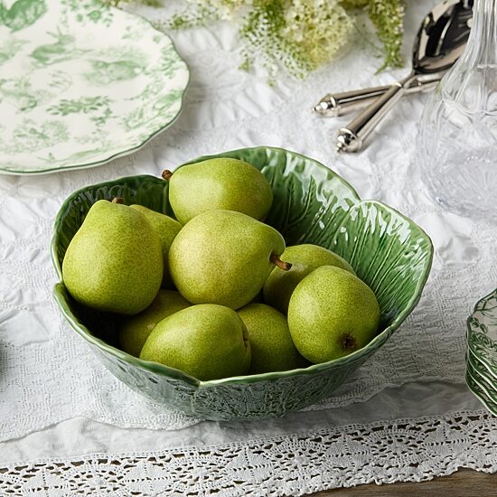Certified International Le Jardin Cabbage Stoneware Serving Bowl
