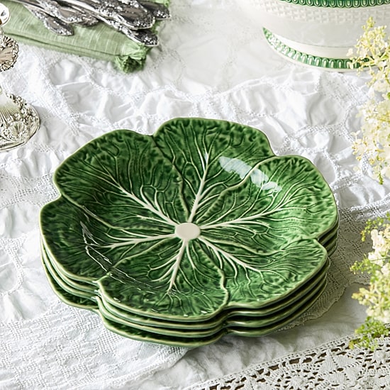 Certified International Le Jardin Cabbage 4-pc. Stoneware Dinner Plate