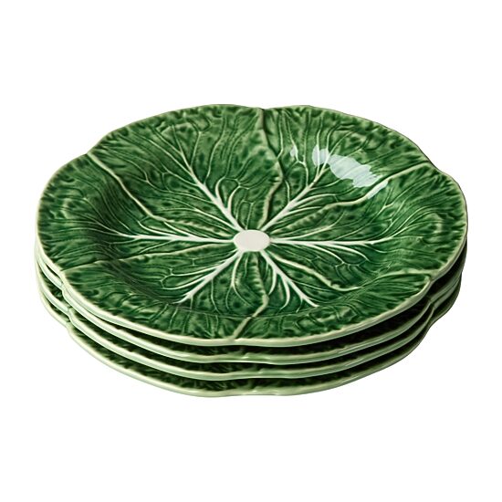 Certified International Le Jardin Cabbage 4-pc. Stoneware Salad Plate