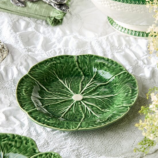 Certified International Le Jardin Cabbage 4-pc. Stoneware Salad Plate